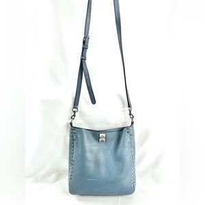 Rebecca Minkoff Darren Gray Leather Small Crossbody Bag Purse Studs Turn Lock